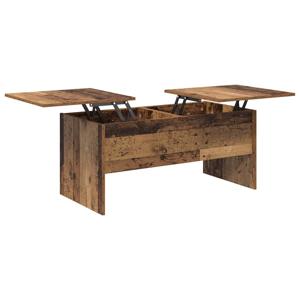 Salontafel Oud Hout 102 X 50,5 X 46,5 Cm Bewerkt Hout