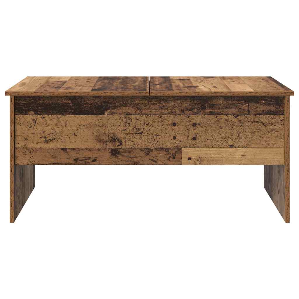 Salontafel Oud Hout 102 X 50,5 X 46,5 Cm Bewerkt Hout