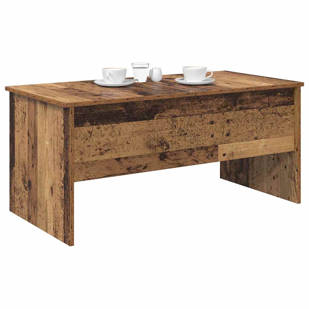 Salontafel Oud Hout 102 X 50,5 X 46,5 Cm Bewerkt Hout