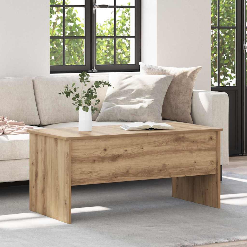 Salontafel Artisanaal Eikenkleurig 102 X 50,5 X 46,5 Cm