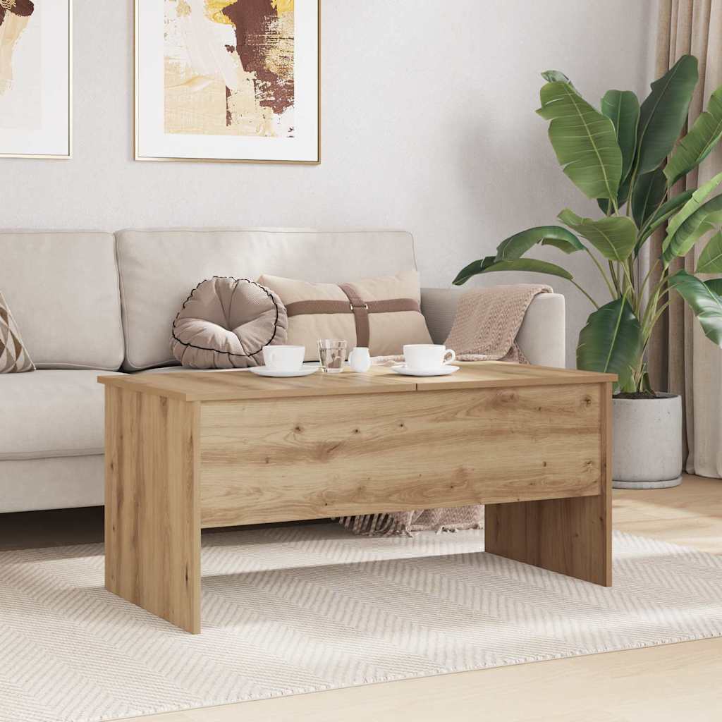 Salontafel Artisanaal Eikenkleurig 102 X 50,5 X 46,5 Cm