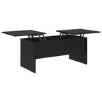 Salontafel Zwart Eiken 102 X 50,5 X 46,5 Cm Bewerkt Hout