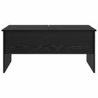 Salontafel Zwart Eiken 102 X 50,5 X 46,5 Cm Bewerkt Hout