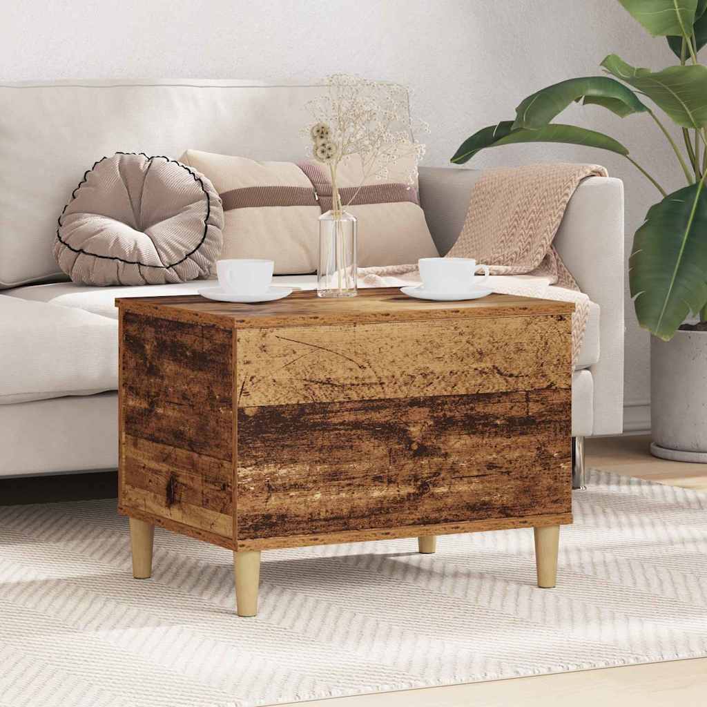 Salontafel 90X44,5X45 Cm Bewerkt Hout Kleurig