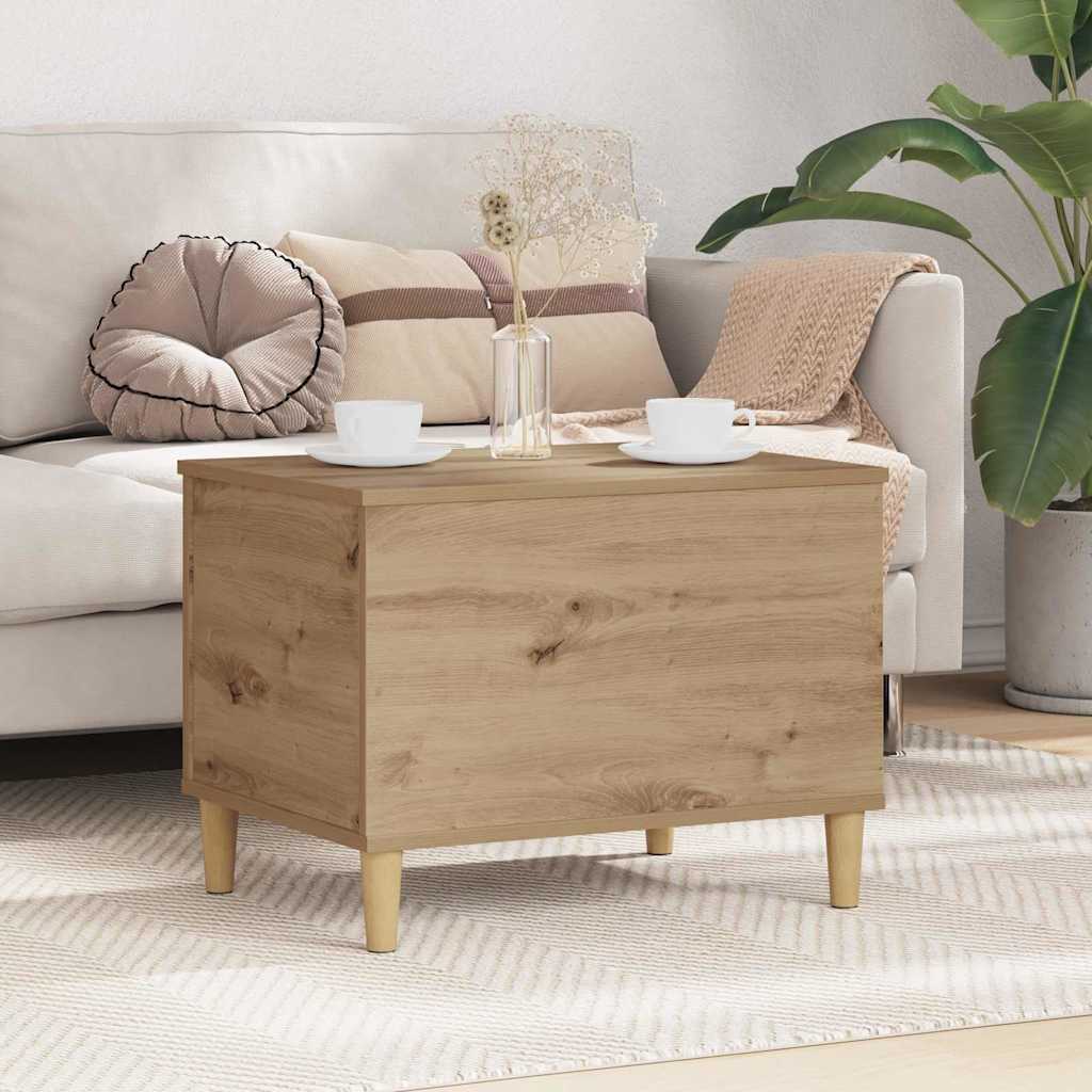 Salontafel 90X44,5X45 Cm Bewerkt Hout Kleurig