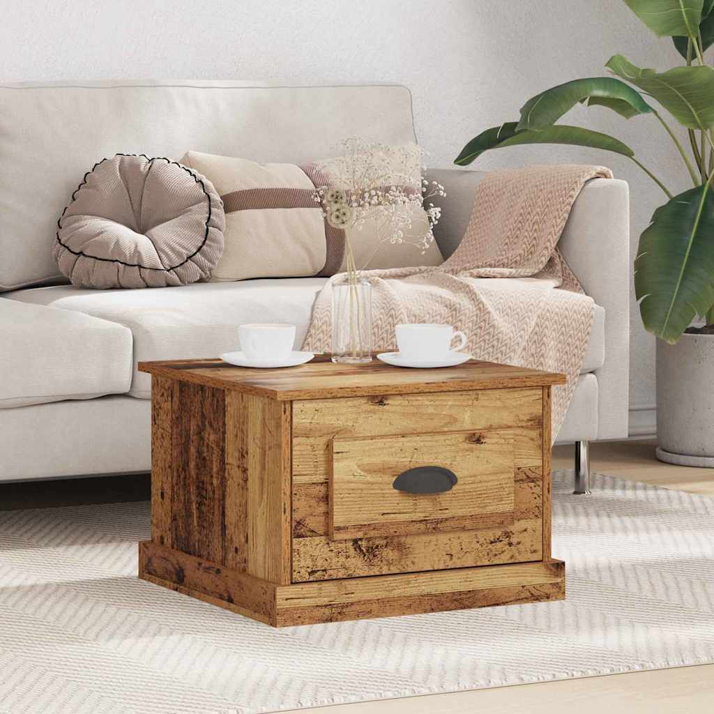 Salontafel 50X50X35 Cm Bewerkt Hout