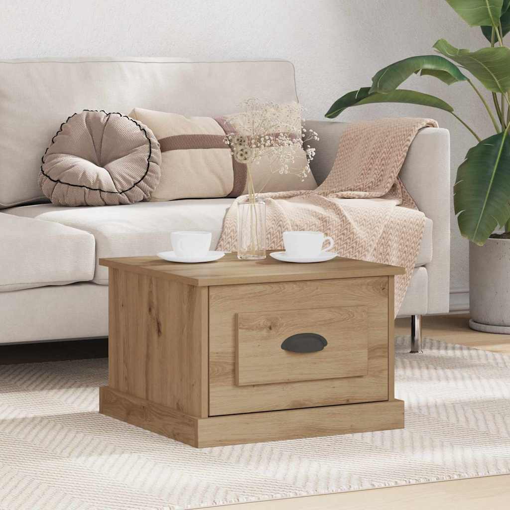 Salontafel 50X50X35 Cm Bewerkt Hout