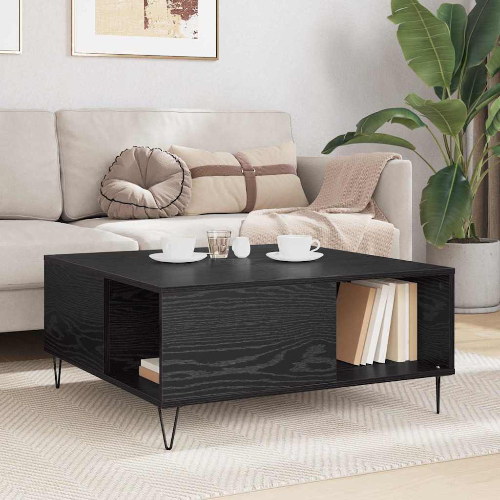 Salontafel 80 X 80 X 36.5 Cm Bewerkt Hout