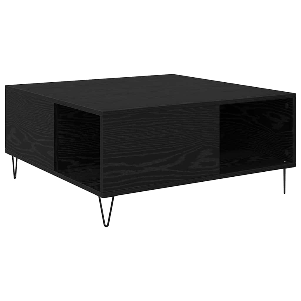 Salontafel 80 X 80 X 36.5 Cm Bewerkt Hout