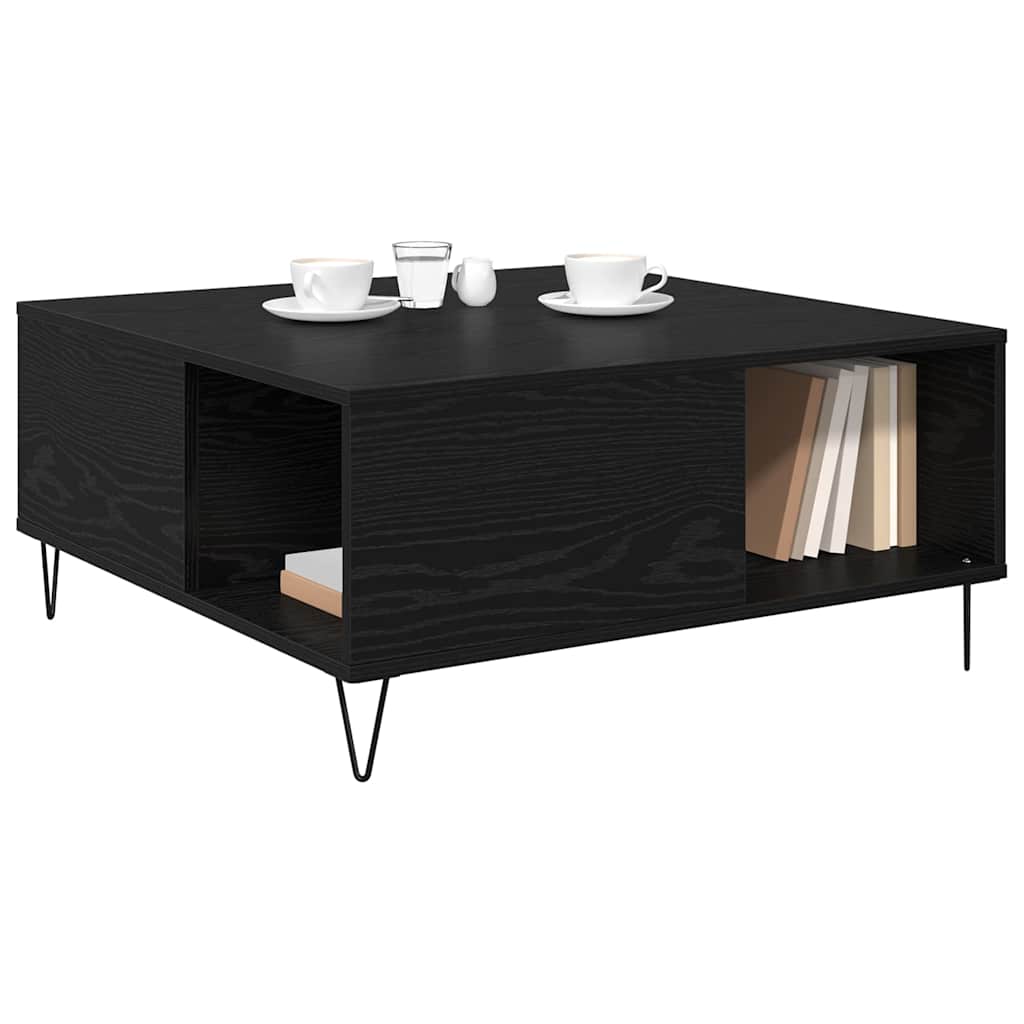 Salontafel 80 X 80 X 36.5 Cm Bewerkt Hout