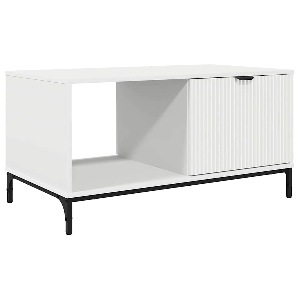 Salontafel 90 X 49 X 46 Cm Bewerkt Hout