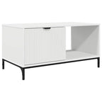 Salontafel 90 X 49 X 46 Cm Bewerkt Hout