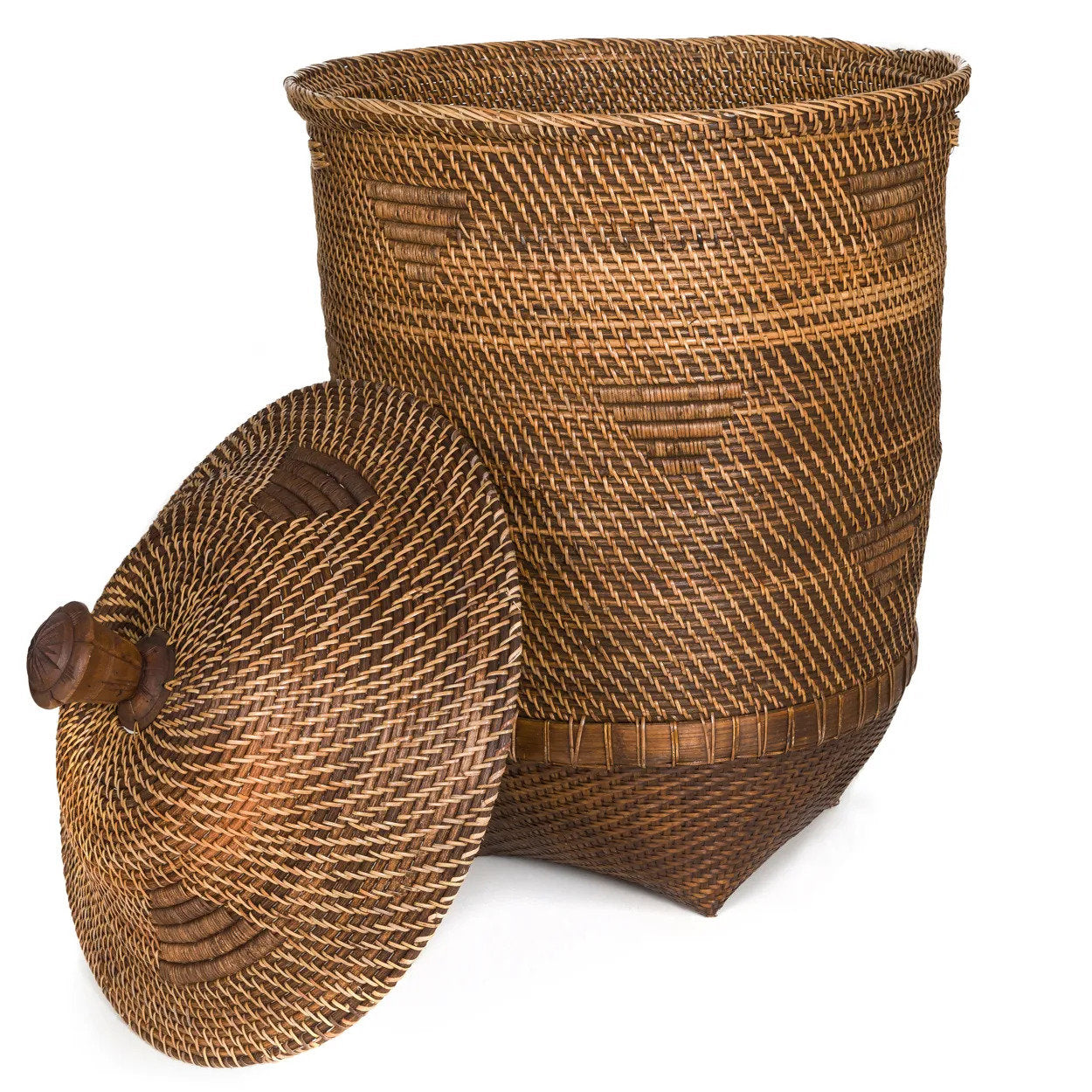 The Colonial Laundry Basket - Natural Brown - Large