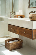 Magazine Mand Groot – natuurlijk riet in natuurlijke bruin