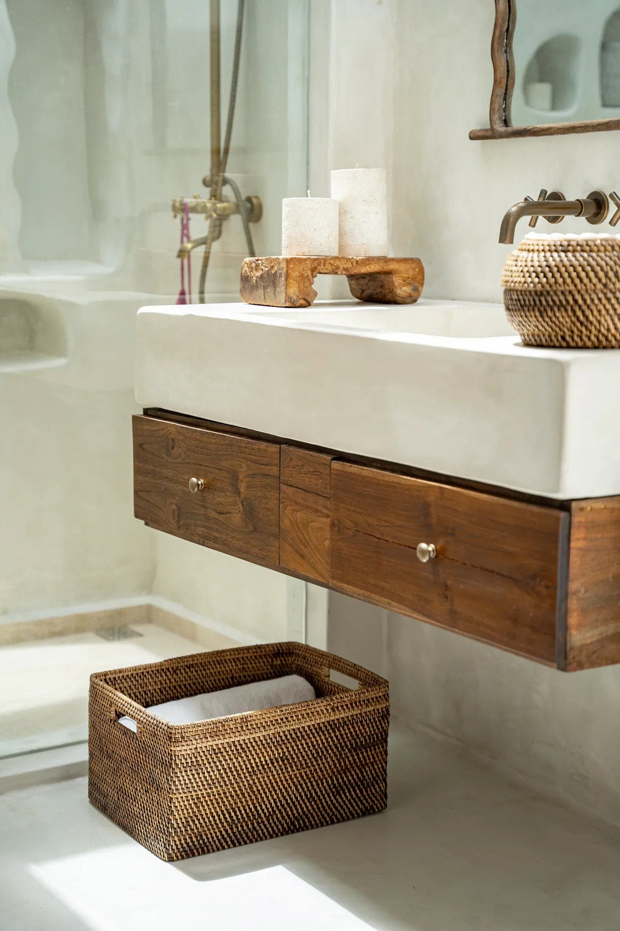 Magazine Mand Groot – natuurlijk riet in natuurlijke bruin