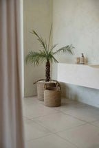 Mandenset Sensity – handgeweven zeegras in natuurlijke tinten