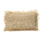 De Raffia Kussenhoes - Rechthoekig - Naturel - 30x50