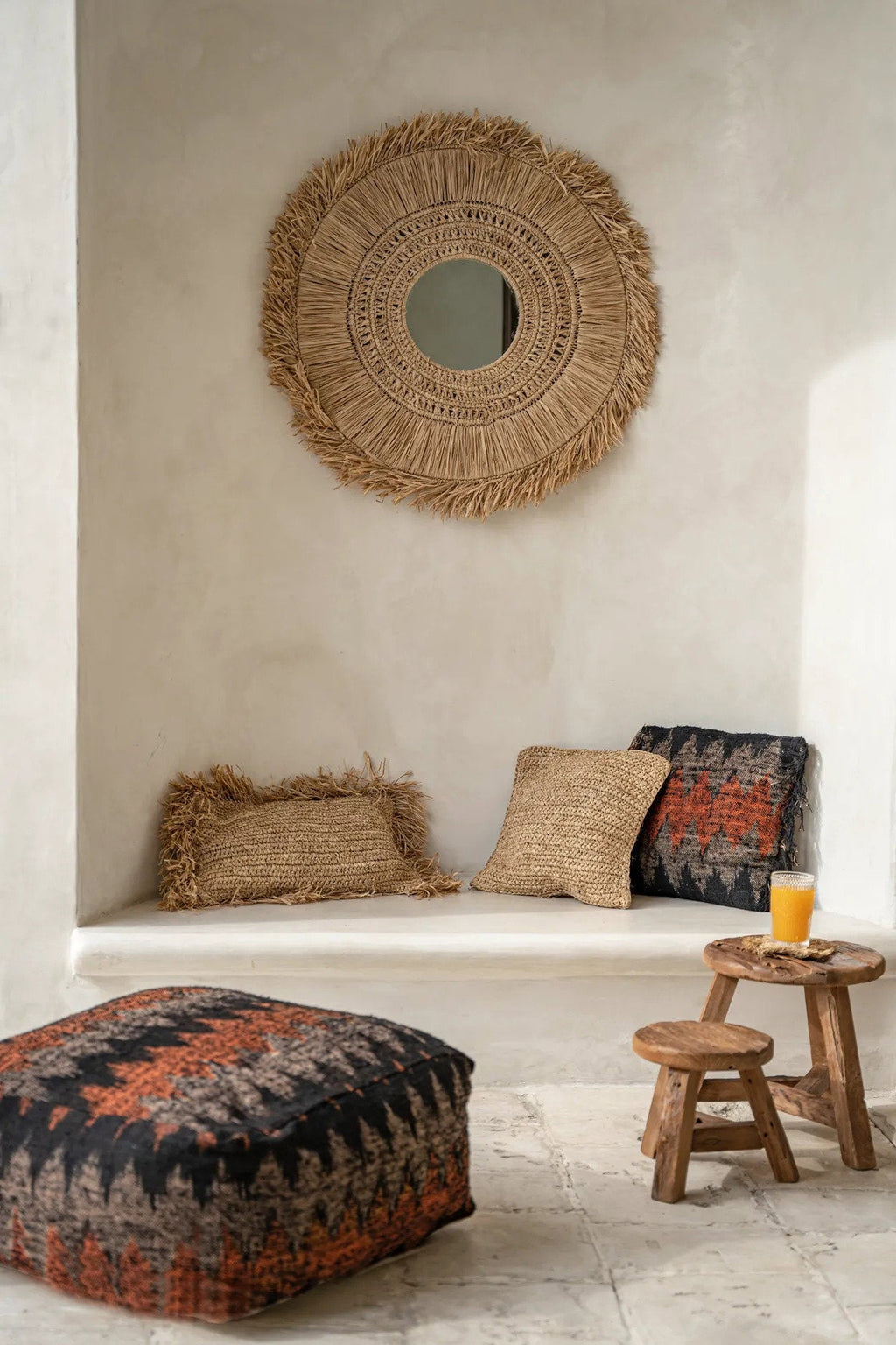 The Raffia Cushion Cover - Rectangular - Natural - 30x50