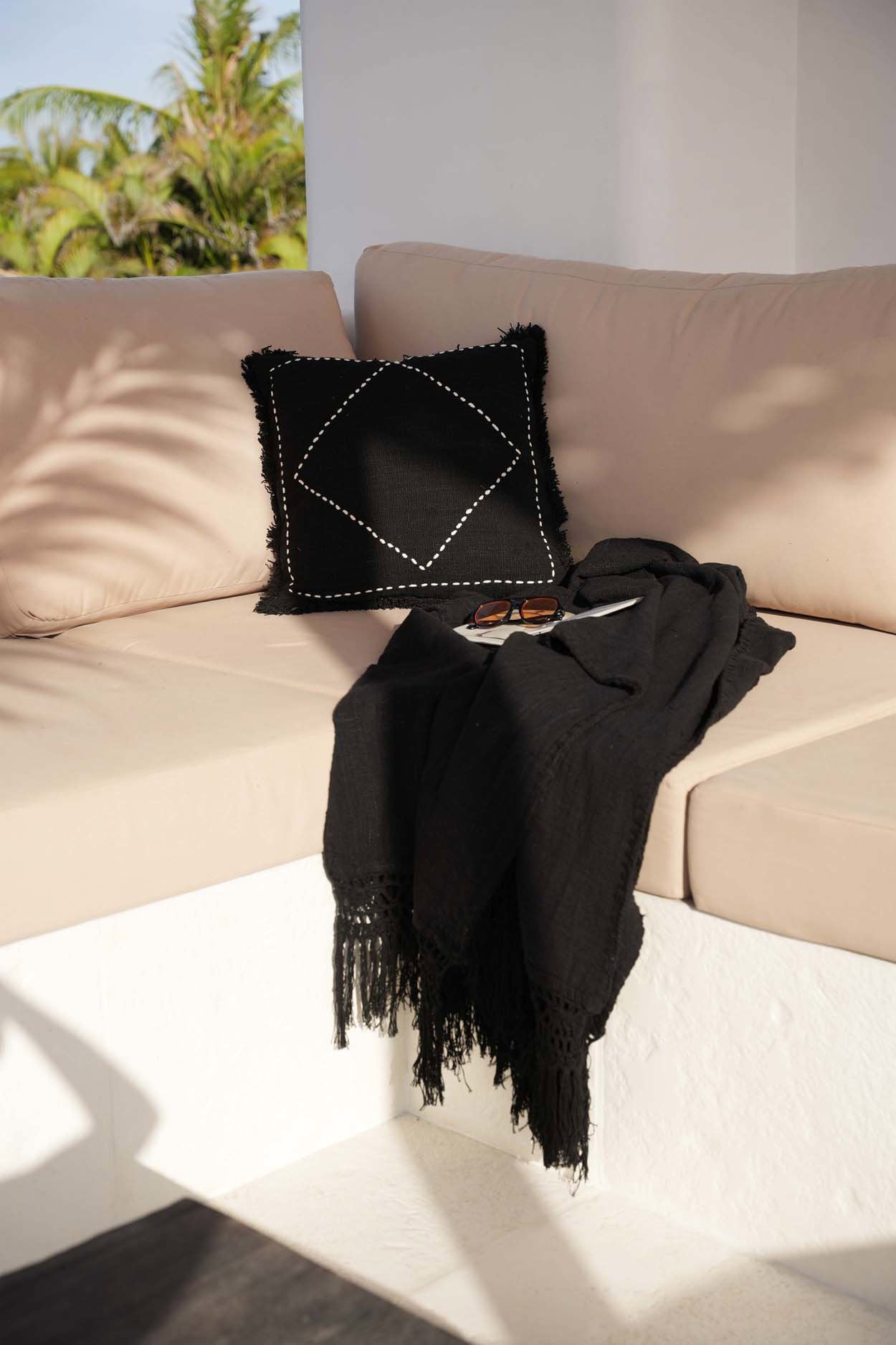 Plaid / Bedspread - Black