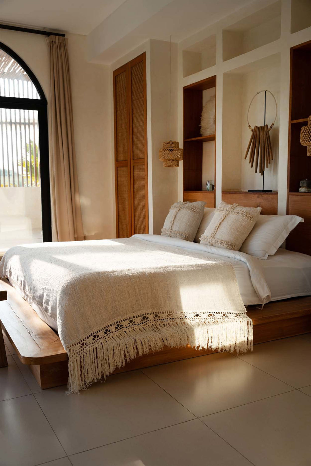 Bedsprei Gypsy – zachte textiel in natuurlijke bohemien stijl