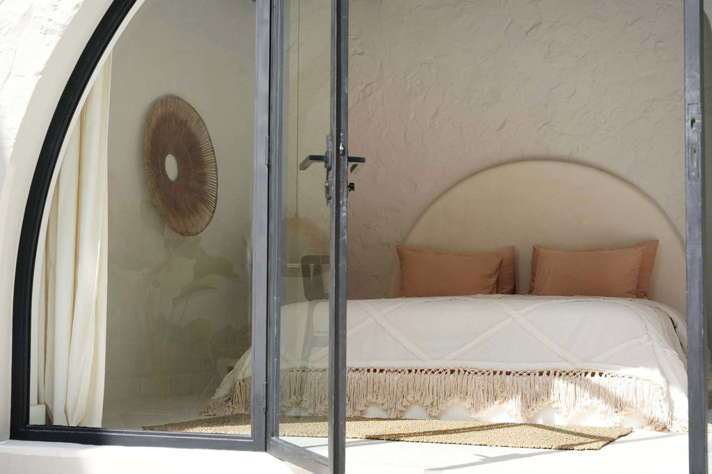 Bedsprei De Berber – katoen in natuurlijke tinten