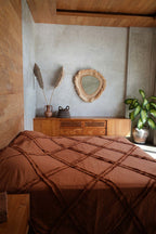 Bedsprei De Berber – 100% katoen in terracotta