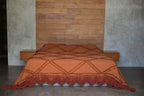 Bedsprei De Berber – 100% katoen in terracotta