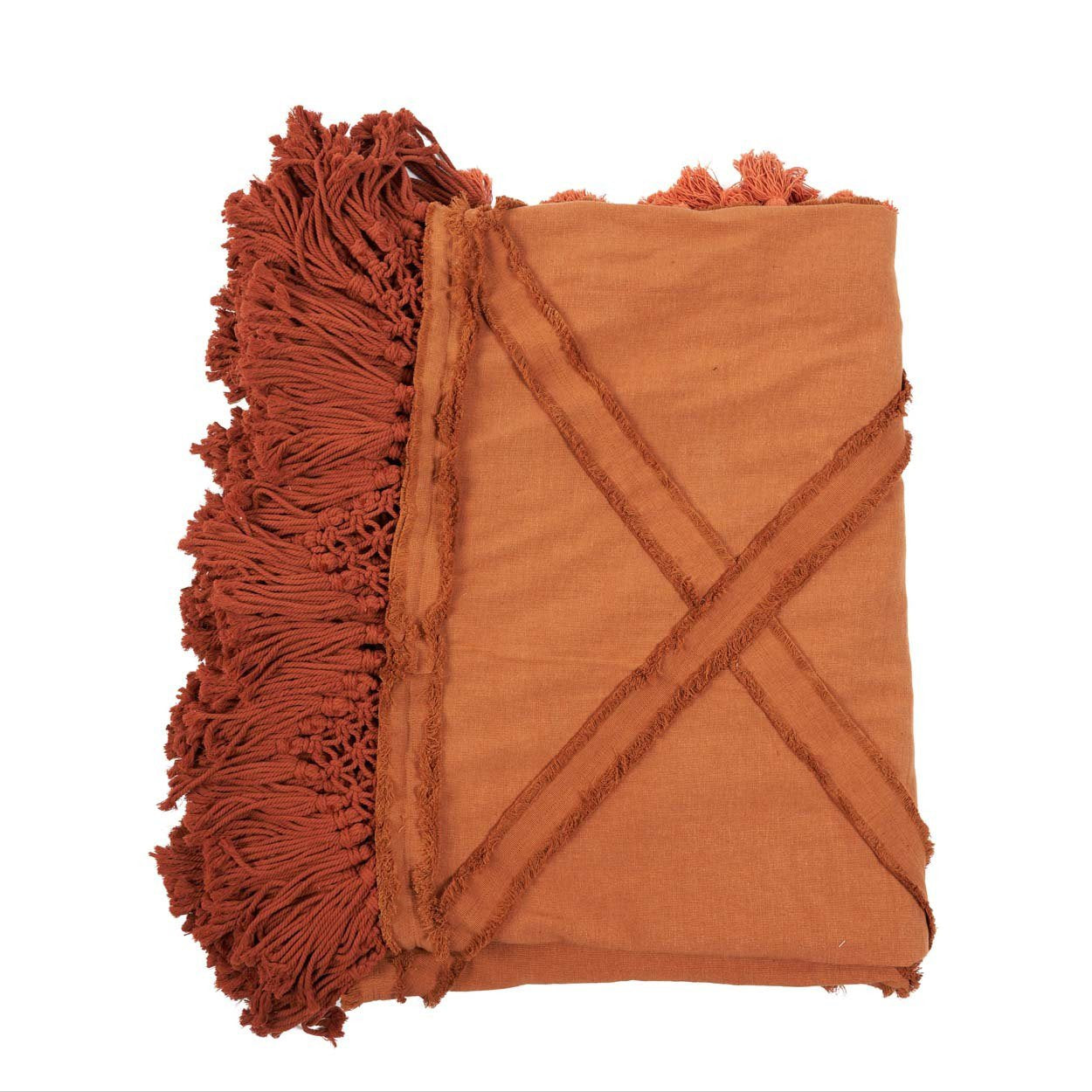 Bedsprei De Berber – 100% katoen in terracotta