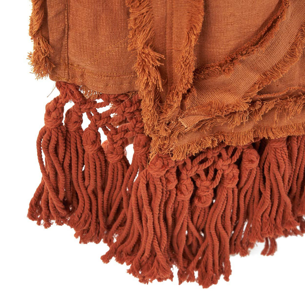 Bedsprei De Berber – 100% katoen in terracotta