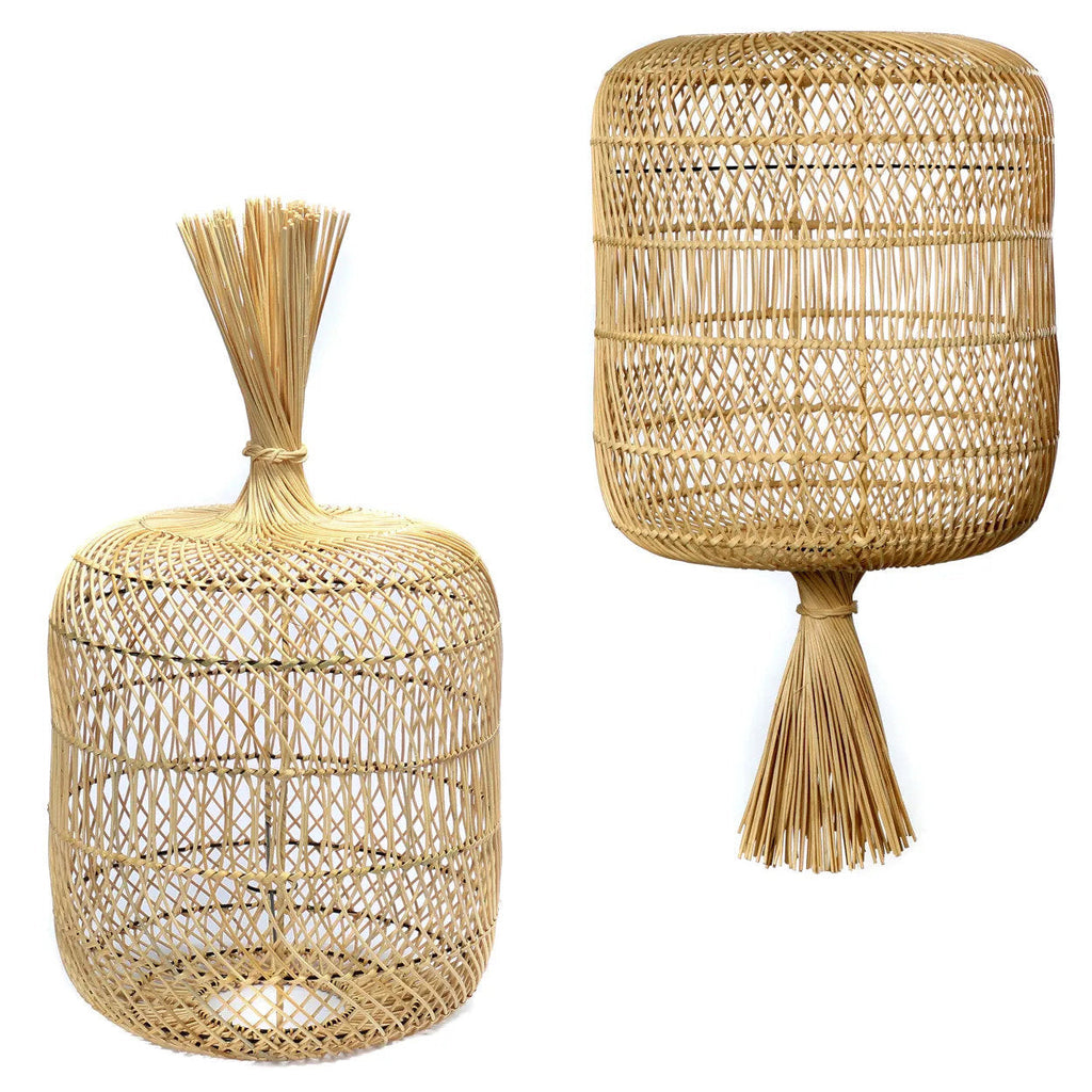 La lampe de sol Dumpling - Suspension - Natural - L