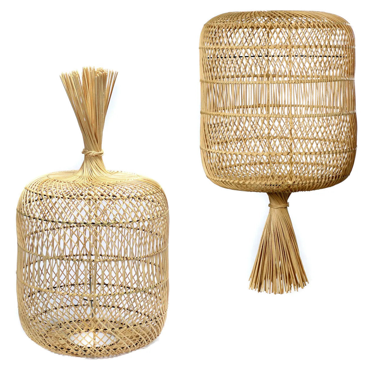 La lampe de sol Dumpling - Suspension - Natural - L