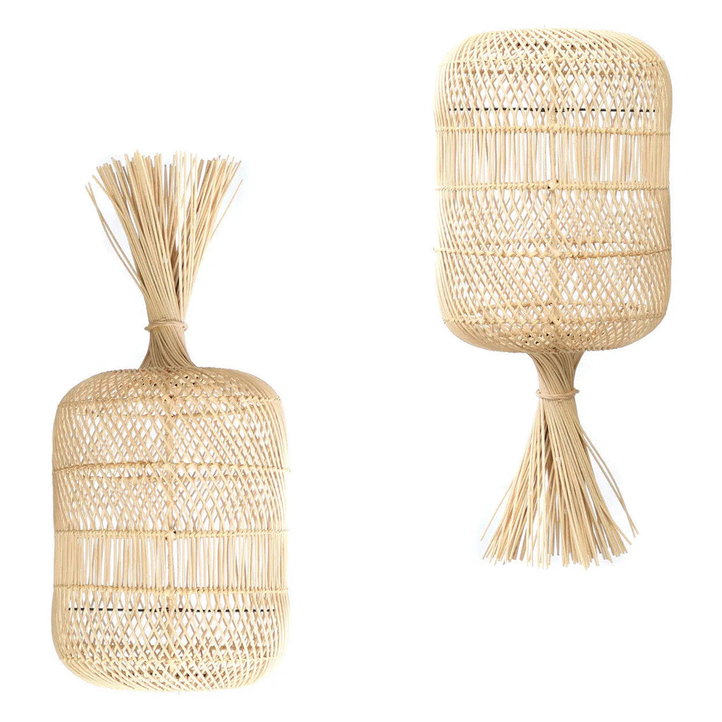 La lampe de sol Dumpling - Suspension - Natural - M