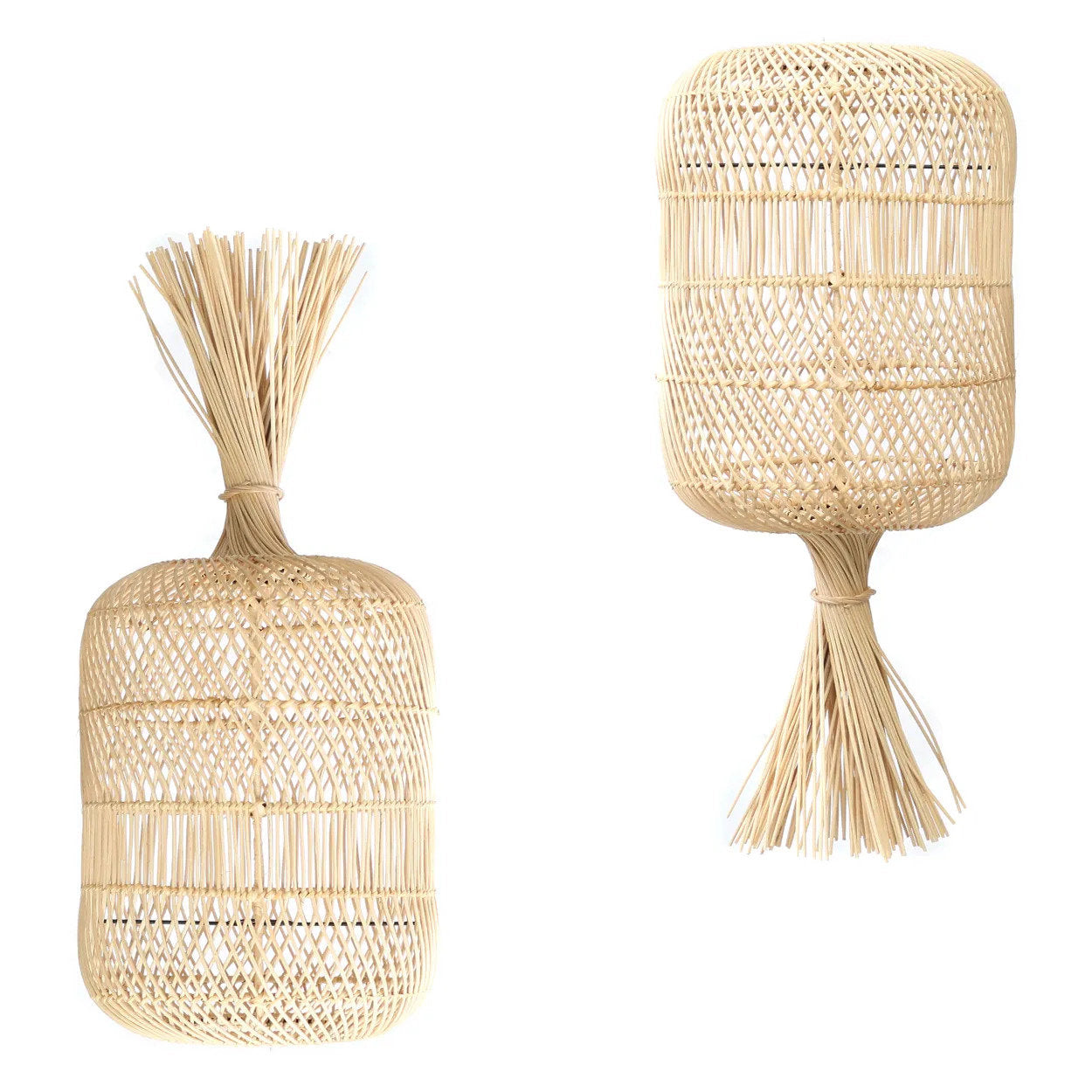 La lampe de sol Dumpling - Suspension - Natural - M