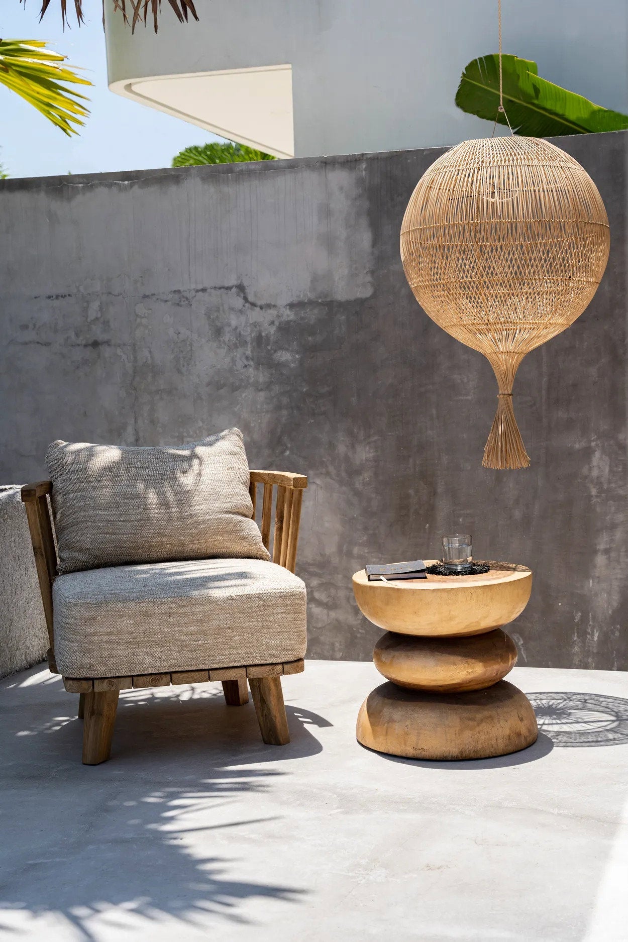 La lampe sur pied Wonton - Suspension - Natural
