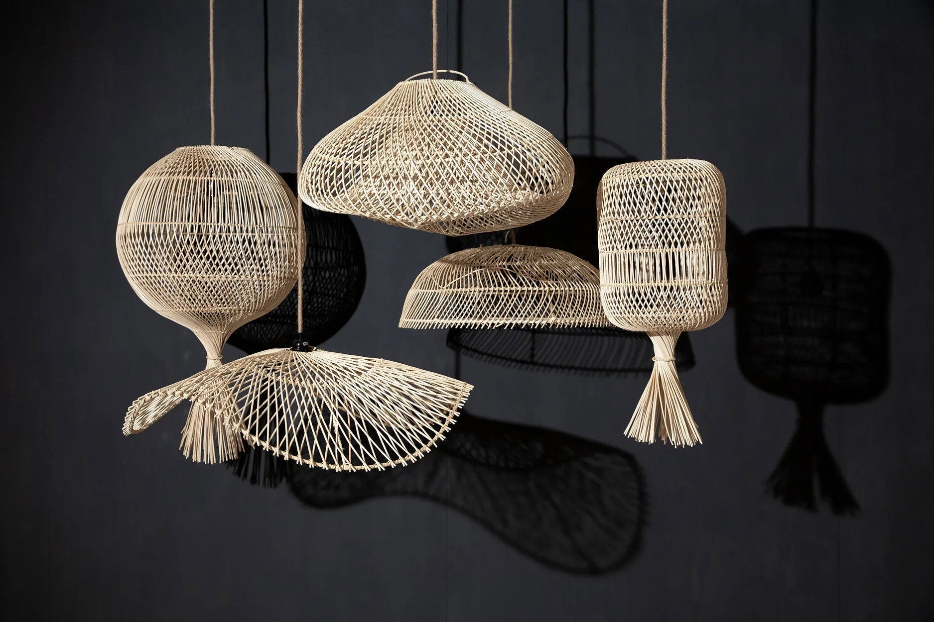 La lampe sur pied Wonton - Suspension - Natural