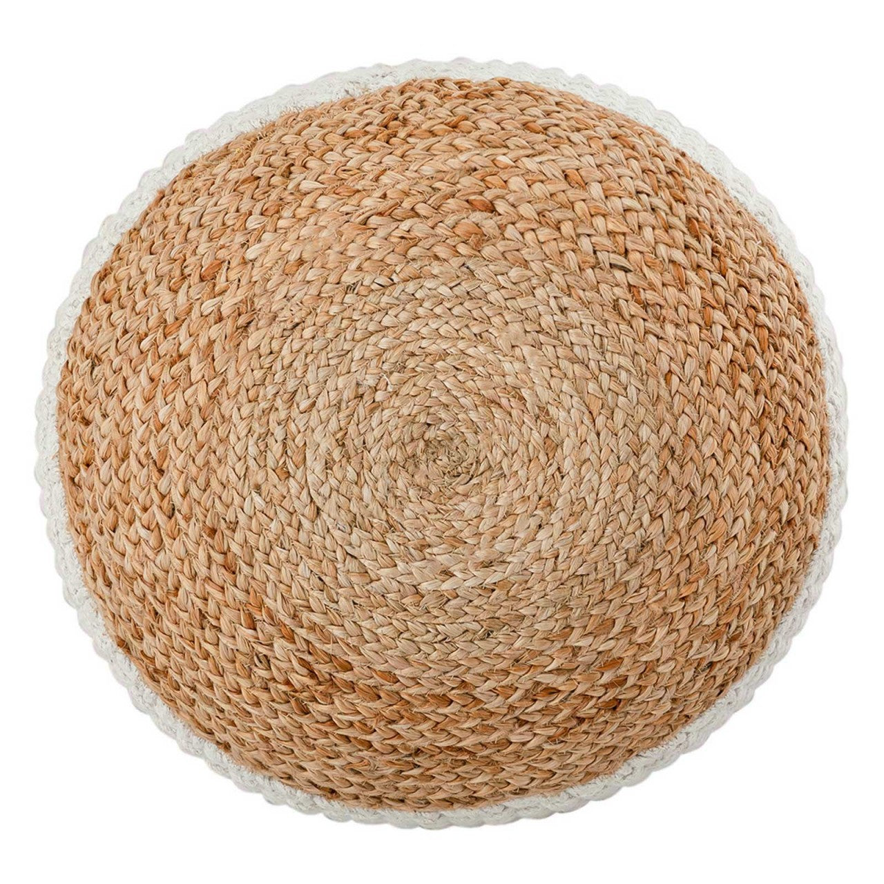 Zitpoef Jute – handgemaakte poef in natuurlijke jute stijl