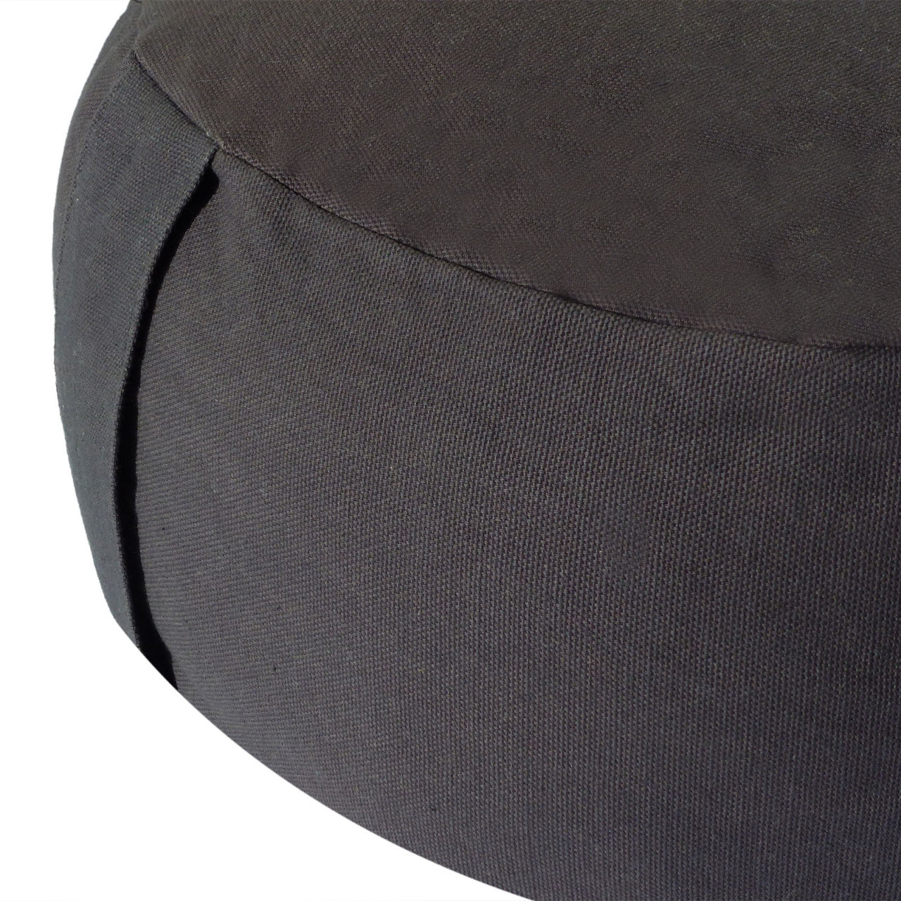 Lotus pouf – handmade cotton cushion in anthracite - shadow