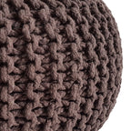 Grobstrick pouf – handmade from recycled cotton in various colours