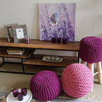 Elara pouf – handmade cotton pouf in various colours