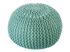 Premium Pouf – luxurious knitted pouf made of recycled plastic in anthracite