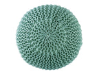 Premium Pouf – luxurious knitted pouf made of recycled plastic in anthracite