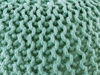 Premium Pouf – luxurious knitted pouf made of recycled plastic in anthracite