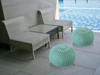 Premium Pouf – luxurious knitted pouf made of recycled plastic in anthracite