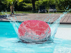 Mira pouf – chunky knitted pouf made of recycled plastic in nine colours