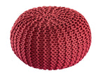 Premio pouf – robust pouf made of recycled plastic in ruby ​​wine