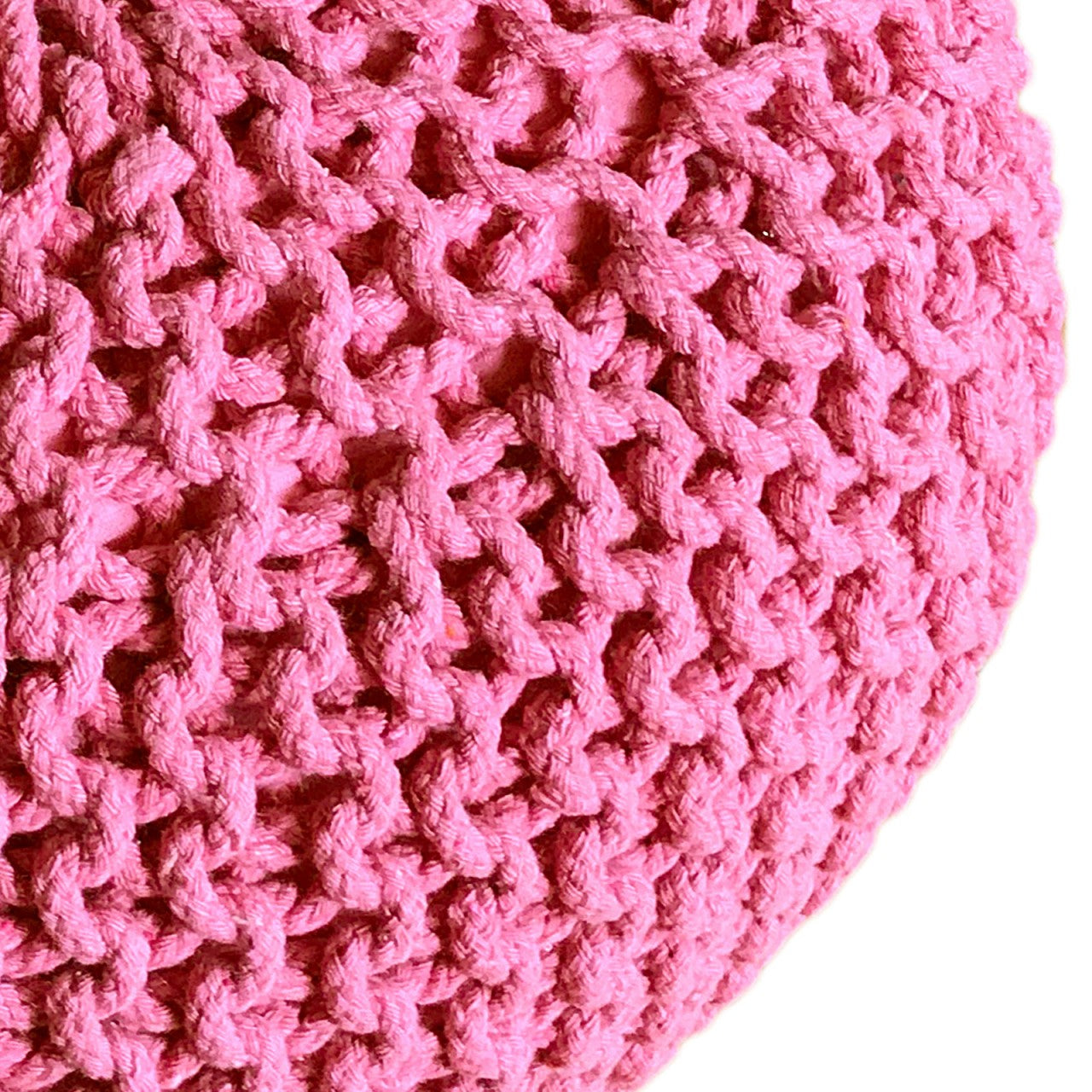 Zitpoef Riva – handgebreide poef in diverse kleuren