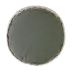 Merino pouf – water-resistant pouf made of recycled plastic in silver-grey