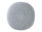 Mohair pouf – chunky knit in natural shade