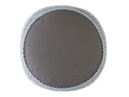 Mohair pouf – chunky knit in natural shade