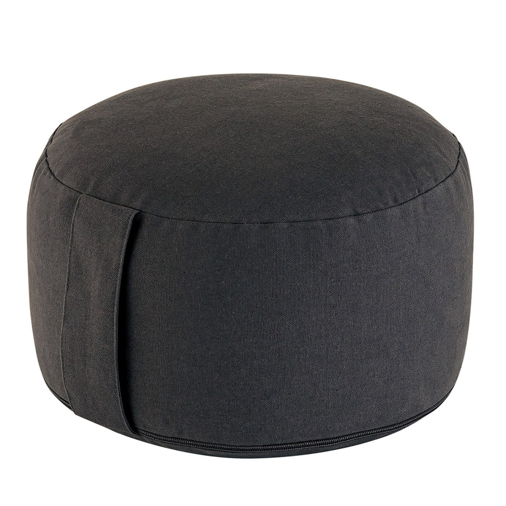 Zen pouf – round meditation cushion made of cotton in natural